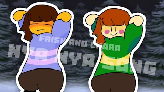 Frisk and Chara do the Nya Nya Dance! ( a animated Undertale song Ft. Frisk and Chara. !!FLASHING!!