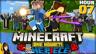 Cyborg & Swordsman vs Pillager RAID = ?!? | Minecraft - [One Hour One Piece #7]