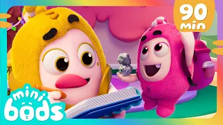 Flower Painting Disaster -  Minibods | Mini Oddbods | Baby Oddbods | Funny Cartoons For Kids