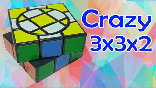 Как собрать 3х3х2 Крейзи, How to solve 3x3x2 Crazy cube