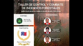 TALLER DE CONTROL Y COMBATE DE INCENDIOS FORESTALES.