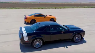 Challenger Black Ghost Vs. Mustang GT500 U-Drag Race Shows Power Isn’t Everything