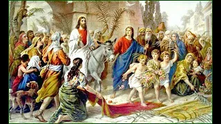 ПОЗДРАВЛЯЕМ С ПРАЗДНИКОМ! Торжественный въезд Иисуса в Иерусалим. МСЦЕХБ. Необычный  стих "КТО ОН?"