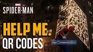 Spiderman PS4: QR Codes Photo Picture Locations (Internet Fame Side Mission)