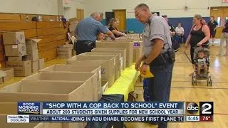 'Shop with a Cop Back to School' event in Carroll County