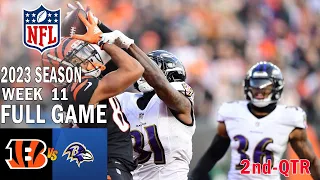 Cincinnati Bengals vs Baltimore Ravens FULL GAME 3rd 11/16/23 Week 11 | NFL Highlights Today