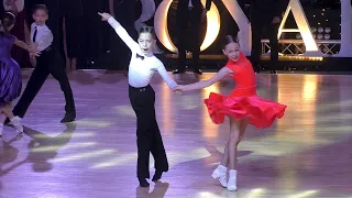 Cha cha cha. Juvenile 2 - Open La. Semifinal. Royall Ball 2023. Dance sport