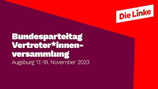 Europaparteitag, 2. Tag, 2. Teil (18. November 2023)