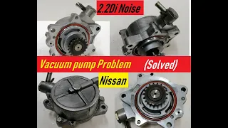 Nissan 2.2di (dci) vacuum pump noise from chain (смяна верига вакуум помпа)