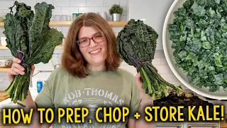 How To Prep, Chop + Store Kale | Plant-Based Basics