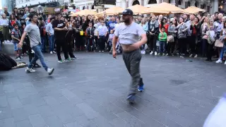 Awesome Break Dancing in Trafalgar Square in London on 12/09/2015