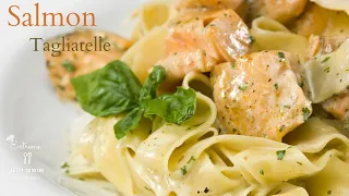 Super Snel recept Zalm & tagliatelle Pesto | Salmonrecipe! (Without oven)#13