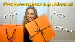 First Hermes Quota Bag Unboxing! Birkin, Kelly or Constance? Purchase History and Hermes Accessories