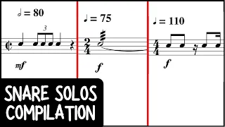 10 Fun Solo Pieces For Snare Drum! 🥁