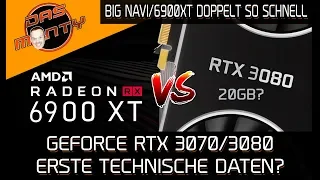 Nvidia RTX 3080/3070 - Erste technische Daten | AMD RX 6900XT doppelt schnell wie RX5700XT?|DasMonty