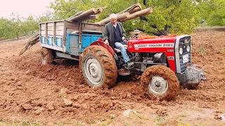 Massey ferguson 240 s çamurla savas