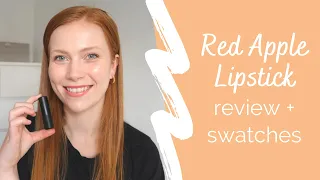 Red Apple Lipstick Review and Swatches | Simply Redhead
