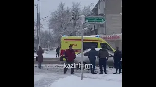 Машины столкнулись, пострадал пешеход в Петропавловске