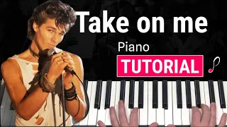 Como tocar "Take on me"(A-ha) - Piano tutorial y partitura
