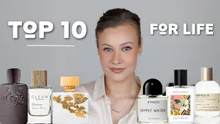 TOP 10 Fragrances for LIFE | My Favorite, Holy Grail Perfumes 2022