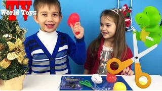 РЕЖЕМ ИГРУШКИ Арина и Ростик Что Внутри Лизуна и Антистресса Cutting Open Kid’s Toys