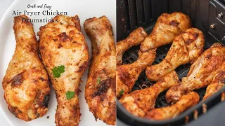 Quick and easy air fryer chicken drumsticks