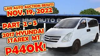 PART 2/5 | 500K AVANZA | NOVEMBER 19, 2022 | LIVE PUBLIC AUTO AUCTION