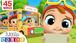 Wheels On The Bus + More | Little Angel Kids Songs & Nursery Rhymes