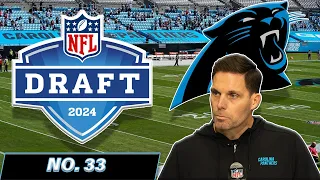 With the 33rd Pick in the 2024 NFL Draft the Carolina Panthers Select...