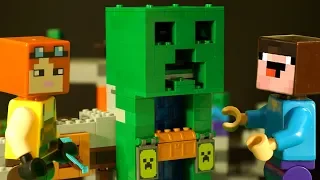 The Creeper Mine - LEGO Minecraft NOOB Animation