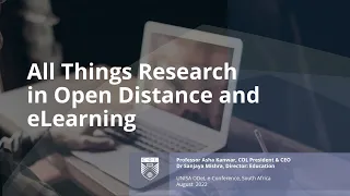 All things research in open distance and eLearning