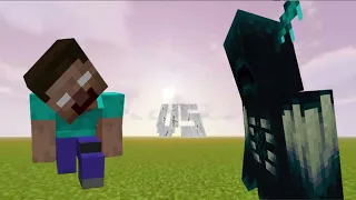 Warden titan VS Herobrine titan (epic) mcpe