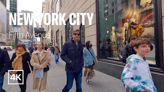 [4K] New York City 🗽 Autumn Walk - Fifth Avenue [Oct. 2022]
