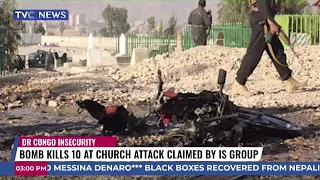 Bomb K#lls 10 Church Att#ck Claimed by is Group in DR Congo