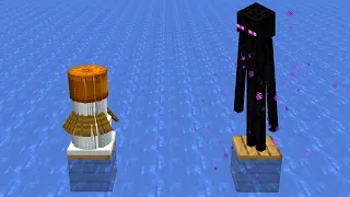 Minecraft snow golem vs enderman #shorts