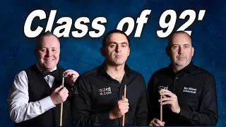 The Class of 1992 career comparison. Ronnie O'sullivan, John Higgins, Mark Williams