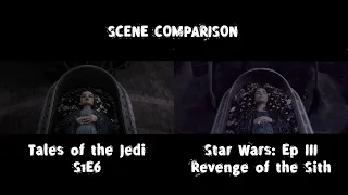 Padme's Funeral | Tales of the Jedi S1E6 vs Revenge of the Sith Scene Comparison