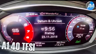 2019 AUDI A1 40 TFSI - 0-200 km/h acceleration!