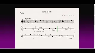 Ария 61 Aria(Скрипка)/(Violin)Скрипка 1 класс / Violin 1 grade