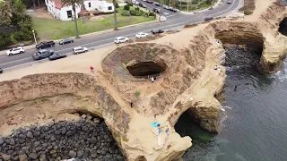 Sunset Cliffs Cave — Drone Footage