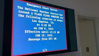 Flash flood warning Los Angeles (EAS #36)