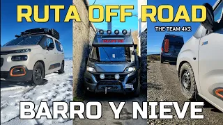 🌄 Ruta OFF ROAD de 2 días durmiendo en la nieve con FURGONETA CAMPER (Berlingo Vs Ducato)