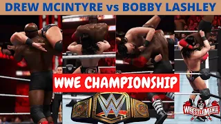 DREW MCINTYRE vs BOBBY LASHLEY | WWE CHAMPIONSHIP | WRESTLEMANIA 37 | OFFICIAL VSGAMERZ | WWE 2K20