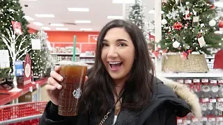 VLOG: shopping at target for christmas decor + holiday supplies!!