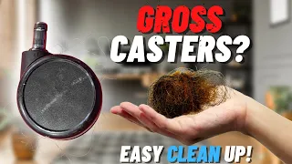 How To Clean Your Gross Office Chair Casters / Wheels-How gross can they be?