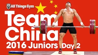 🇨🇳 Team China 🇨🇳 Day 2 Training Hall 2016 Junior World Weightlifting Championships