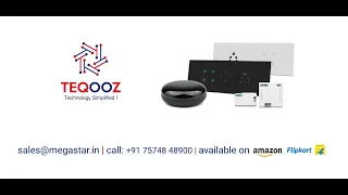 Teqooz Smart WiFi Modular Touch Switches | Works with Smart Life App, Alexa, Google Assistant, Siri