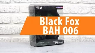 Распаковка Black Fox BAH 006 / Unboxing Black Fox BAH 006