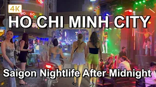 Walking in Ho Chi Minh city After midnight 🇻🇳 Saigon Nightlife 2023