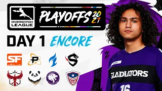 [ENCORE] Overwatch League 2021 Season | Playoffs | Day 1